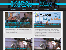 Tablet Screenshot of glowingbluecore.com